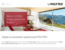 Tablet Screenshot of barvy-polytex.cz